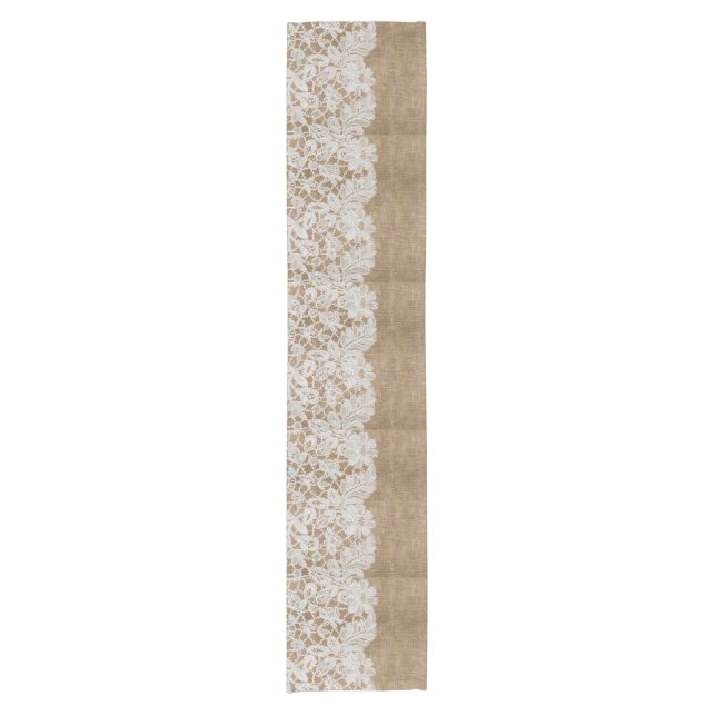 Lace & Burlap Table Runner (Front)