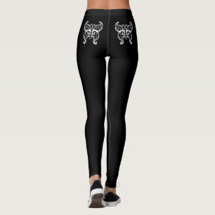 Lace Butterfly Leggings