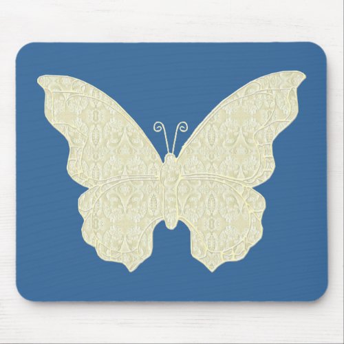 Lace Butterfly Mouse Pad