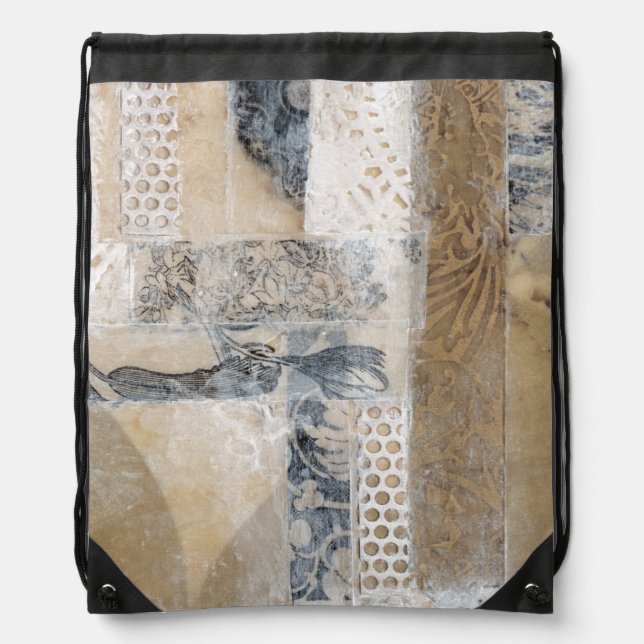 Lace Collage I Drawstring Bag (Front)