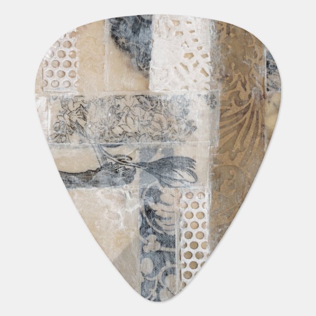 Lace Collage I Guitar Pick (Front)