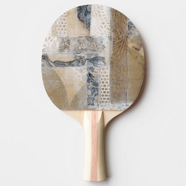 Lace Collage I Ping-Pong Paddle (Front)