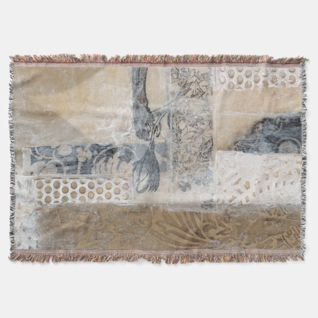 Lace Collage I Throw Blanket (Front)