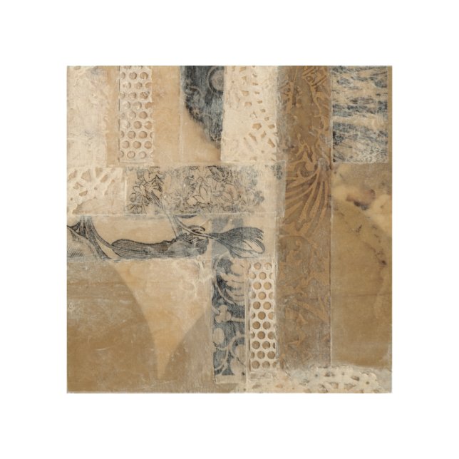 Lace Collage I Wood Wall Decor (Front)