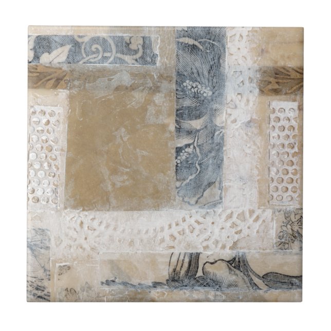 Lace Collage II Ceramic Tile (Front)