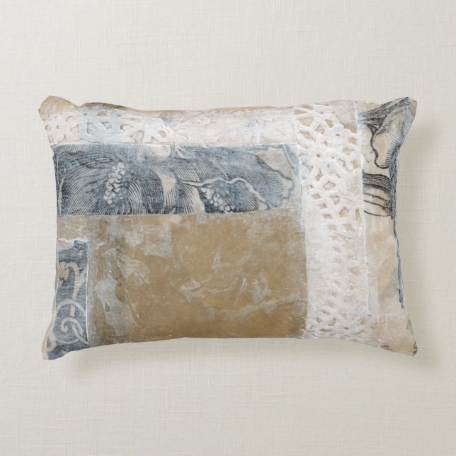 Lace Collage II Decorative Pillow (Front)