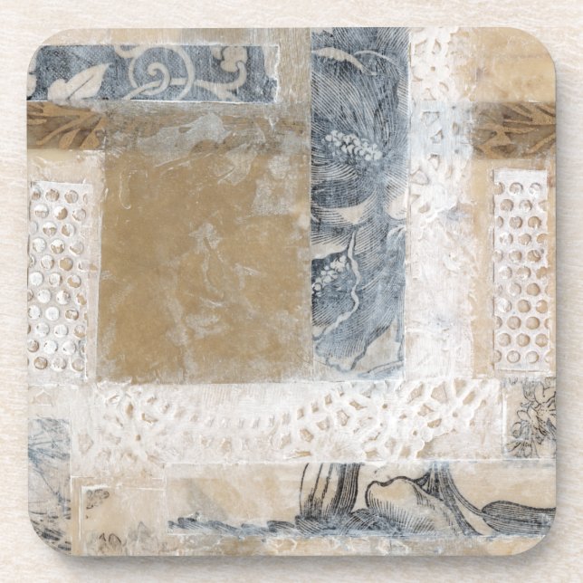 Lace Collage II Drink Coaster (Front)