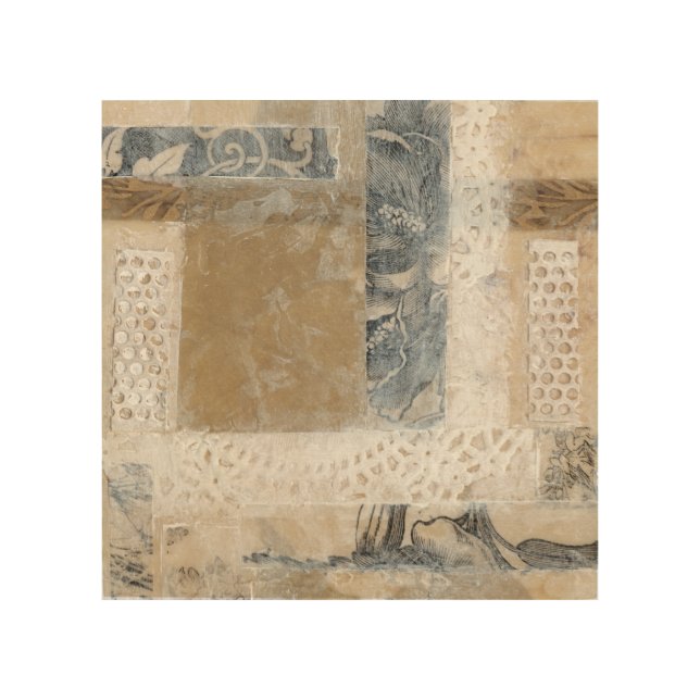 Lace Collage II Wood Wall Art (Front)