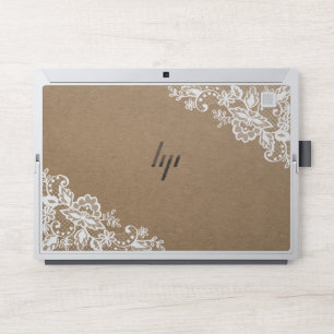 Lace Corners Burlap Art,HP Elite x2 1013 G3 HP Laptop Skin