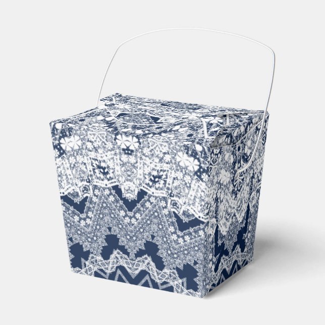Lace decoration favor boxes (Front Side)