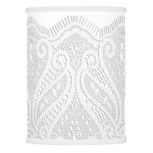 Lace doily lamp shade