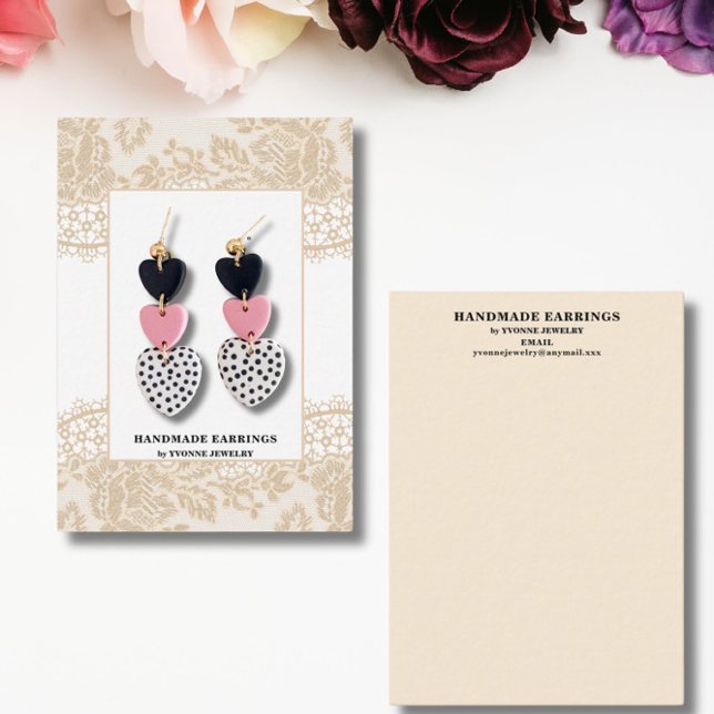 Lace Earring Jewelry Holder Card (Creator Uploaded)