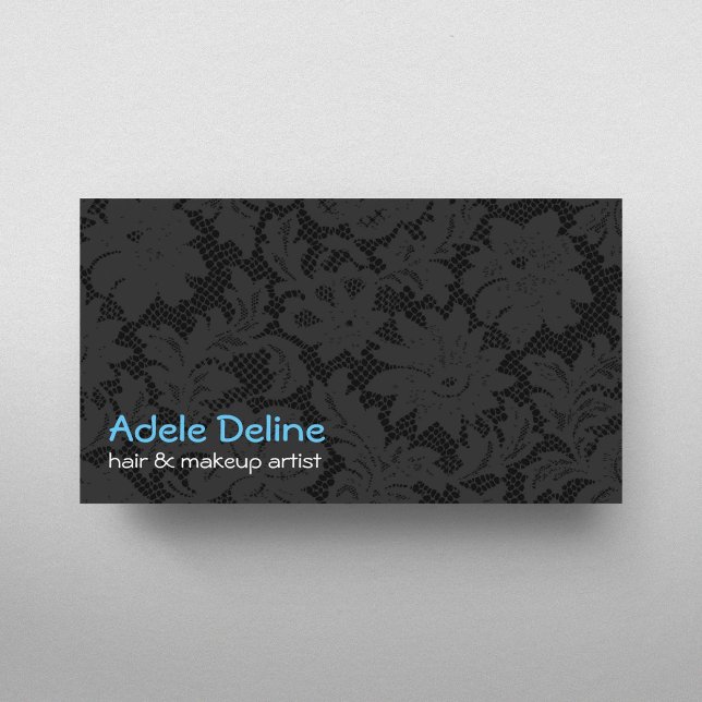 Lace Elegant Beauty Salon Business Card (Creator Uploaded)