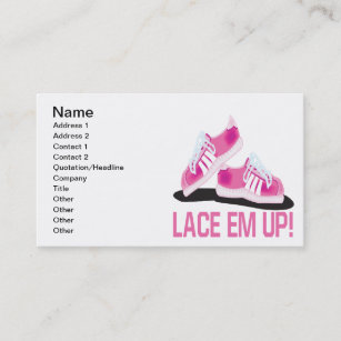 Lace Em Up Business Card Lace Em Up Business Card
