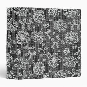 Lace fabric pattern 1 3 ring binder