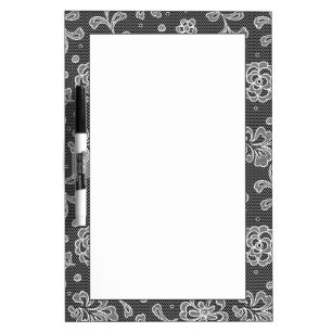 Lace fabric pattern 1 dry erase board
