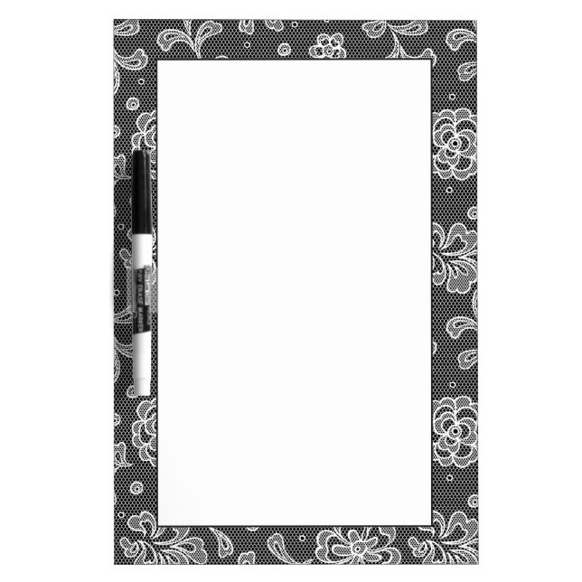 Lace fabric pattern 1 dry erase board (Front)