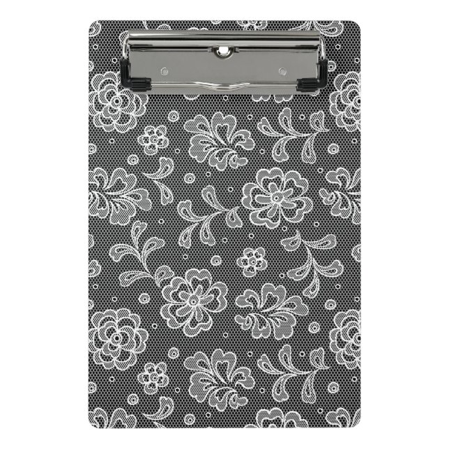 Lace fabric pattern 1 mini clipboard (Front)