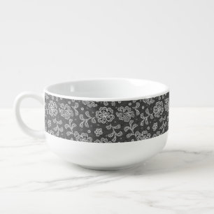 Lace fabric pattern 1 soup mug