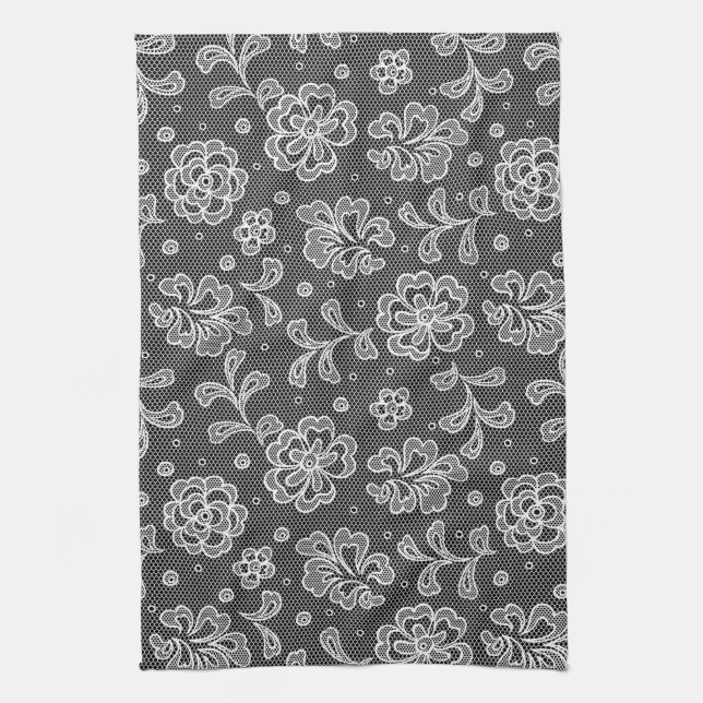 Lace fabric pattern 1 towel (Vertical)