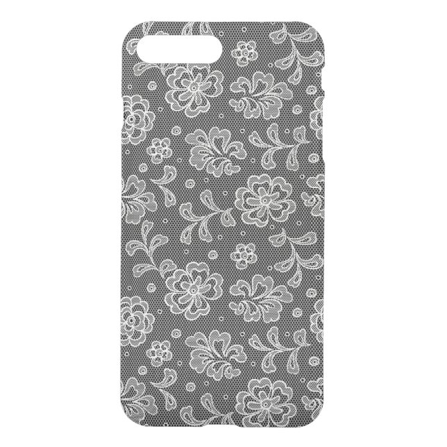 Lace fabric pattern 1 uncommon iPhone case (Back)