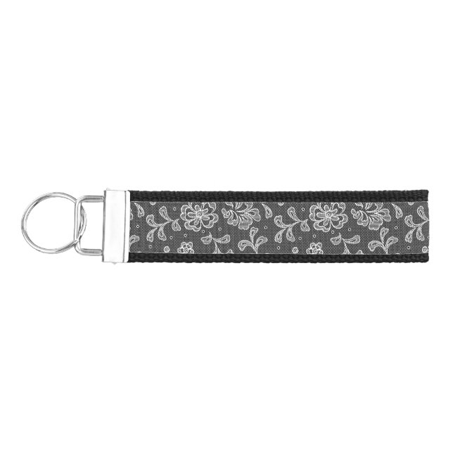 Lace fabric pattern 1 wrist keychain (Keys on Left)