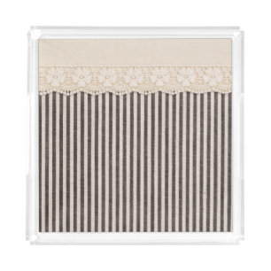 Lace fabric textile texture, background pattern. acrylic tray