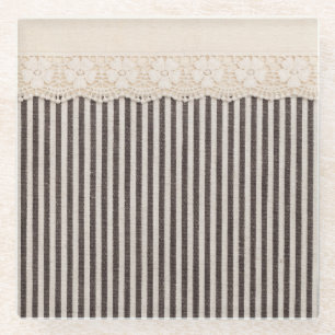 Lace fabric textile texture, background pattern. glass coaster
