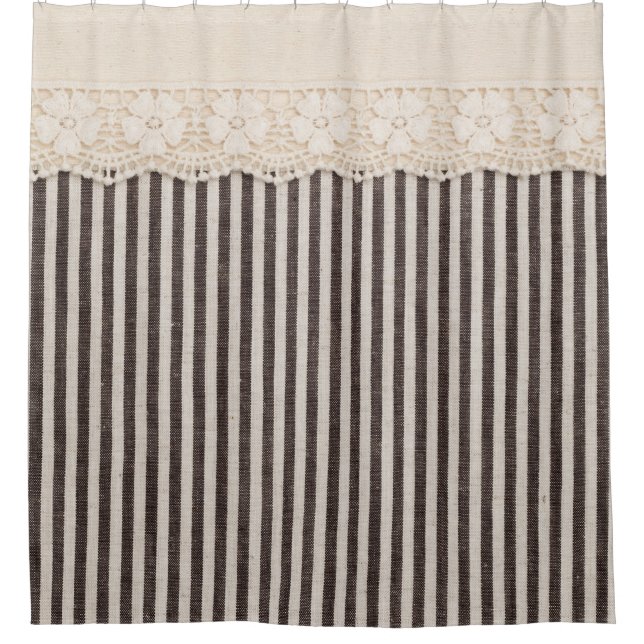 Lace fabric textile texture, background pattern. shower curtain (Front)