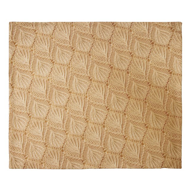 lace fabric textures duvet cover (Front)