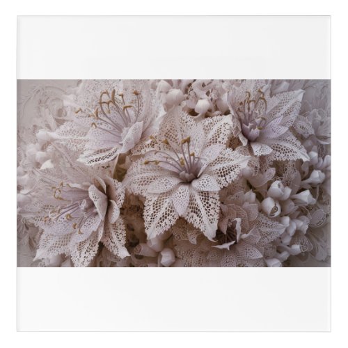 Lace  Floral Acrylic Print