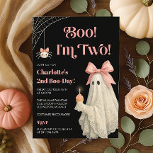 Lace Ghost Boo I'm Two Halloween 2nd Birthday