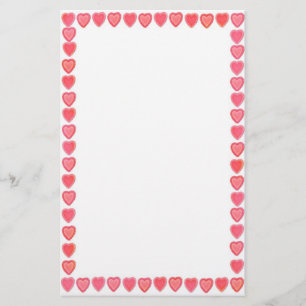 Lace Hearts Stationery