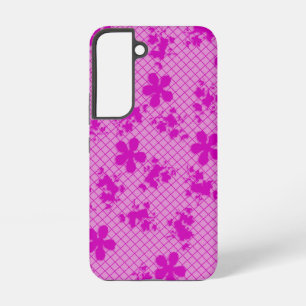 Lace Hot Pink Floral Samsung Galaxy S6, Tough S22 Case