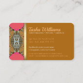 Lace Jewels Energy Goddess Tarot Business Cards (Back)