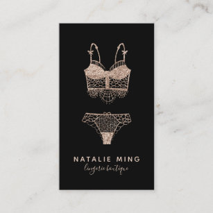 Women's underwear & lingerie shop Name Card, Designed by Th…