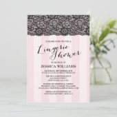 Lace Lingerie Shower Invitation (Standing Front)