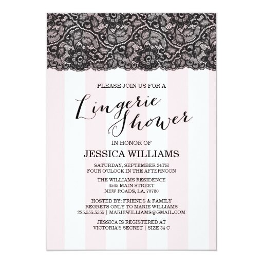 Lingerie Shower Invitation Wording 1