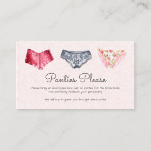 Buy Modern Panty Game Card, Panty Game Bridal Shower Game, Lingerie Shower  Panty Game Instant Download, Editable Panty Game Card Bridal Harlow Online  in India 