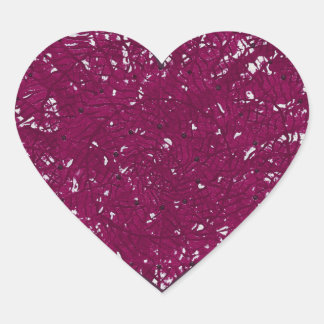 Lace Look Heart in Magenta Violet Stickers