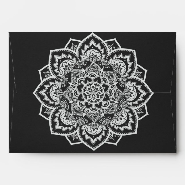 Lace Mandala Wedding Envelopes (Back (Top Flap))