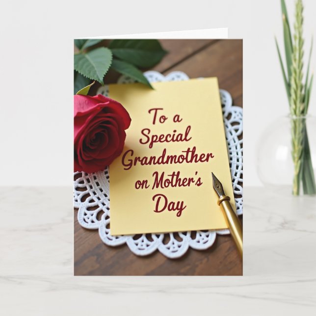 Lace Mat Mothers Day Card (Front)