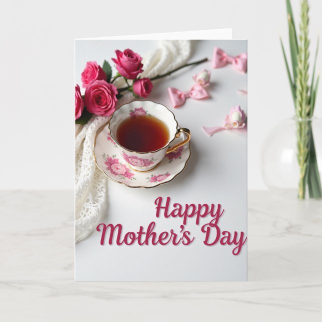 Lace Mothers Day Blossom Card (Front)