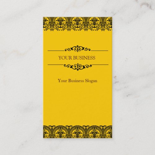 Lace Ornate Damask Business Card Design
