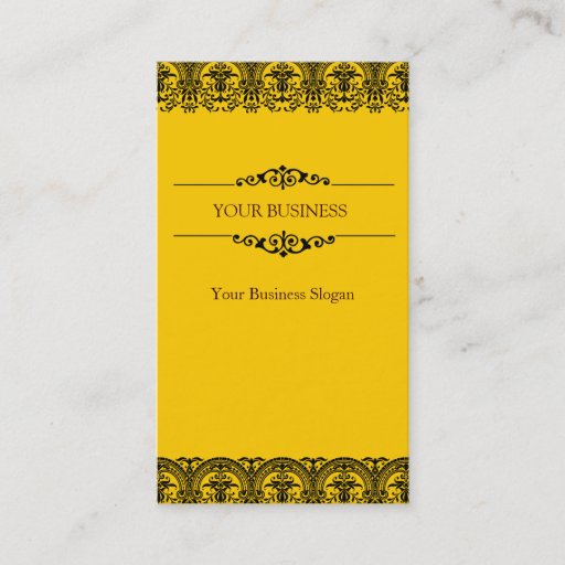 Customizable Lace Ornate Damask Business Card Design