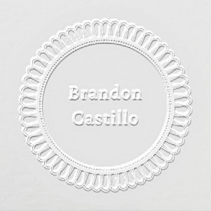 Lace Pattern Circle Embosser