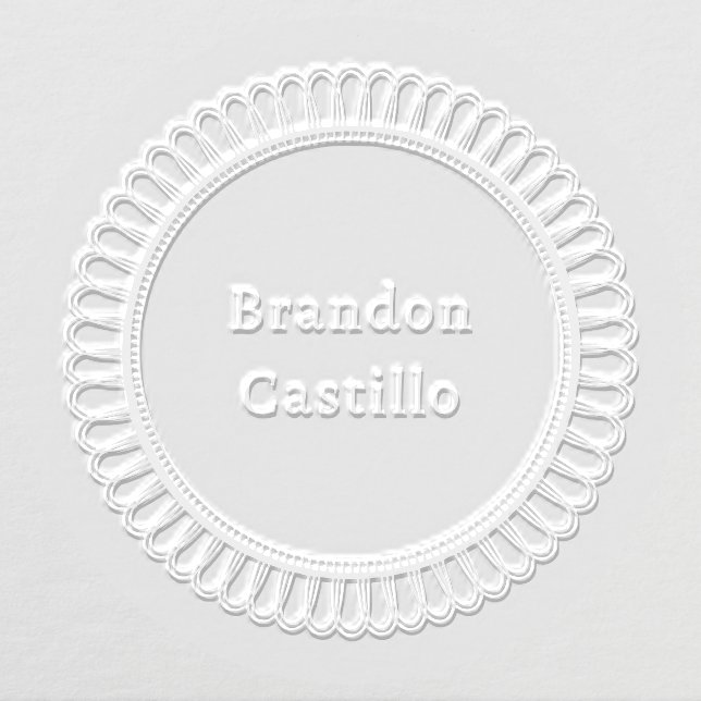 Lace Pattern Circle Embosser (Design)