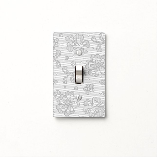 Lace pattern, flower vintage 1 light switch cover (In Situ)