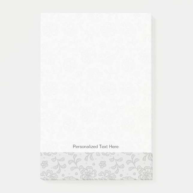 Lace pattern, flower vintage 1 post-it notes (Front)