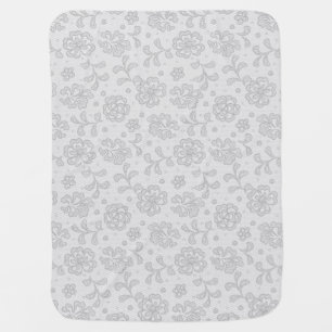 Lace pattern, flower vintage 1 swaddle blanket